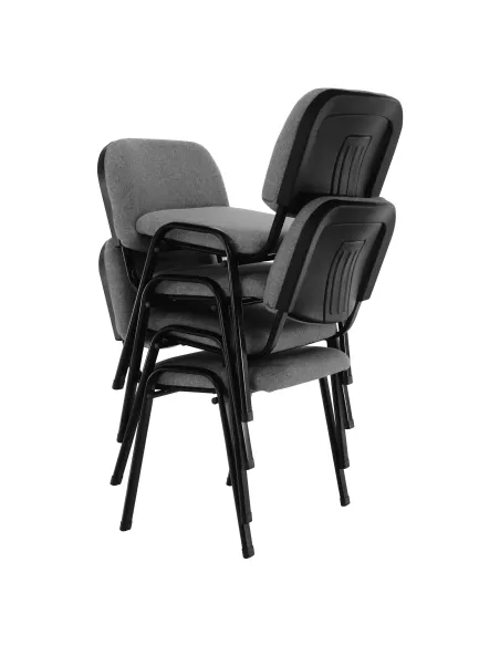 Scaun de birou ISO ECO, gri, birou, 53.5x43x78 cm, textil/metal | MobilaOK
