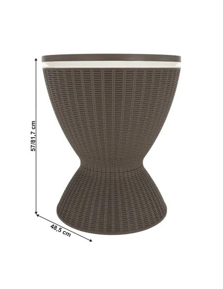 Masă de răcire FABIR, grădină, Ø48.5x57/81.7 cm, Plastic | MobilaOK