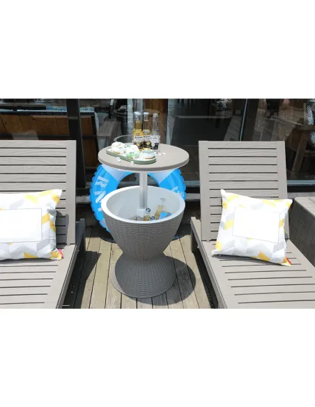Masă de răcire FABIR, grădină, Ø48.5x57/81.7 cm, Plastic | MobilaOK