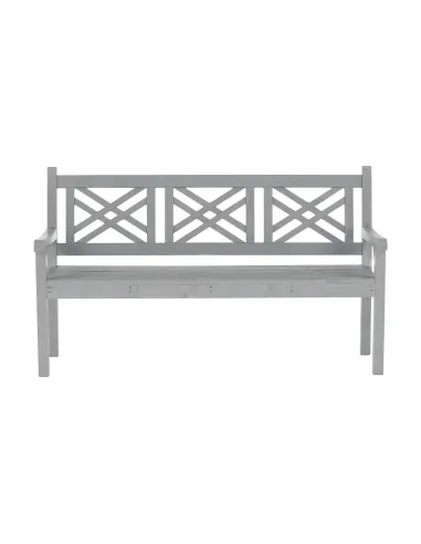 Bancă de grădină FABLA, exterior, 150 cm, Lemn, gri | MobilaOK