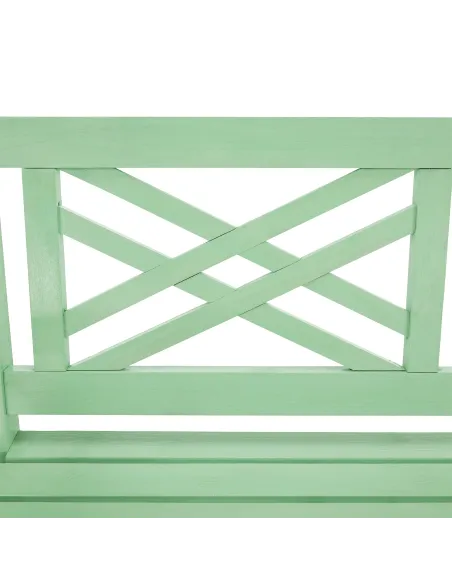 Bancă de grădină FABLA, terasă/grădină, 124x58x88 cm, Lemn, culoare neo mentă | MobilaOK