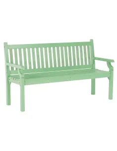 Bancă de grădină KOLNA, exterior, 150x58x88 cm, Lemn, neo mentă | MobilaOK