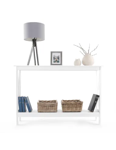Consolă APOLOS living 120x30x80 cm MDF alb | MobilaOK