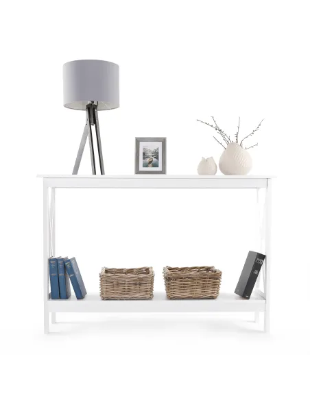Consolă APOLOS living 120x30x80 cm MDF alb | MobilaOK
