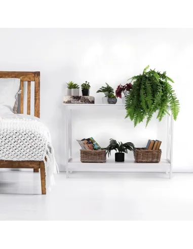Consolă APOLOS living 120x30x80 cm MDF alb | MobilaOK