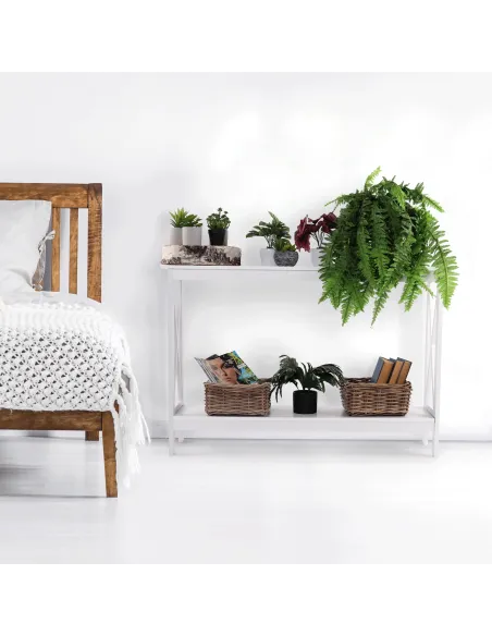 Consolă APOLOS living 120x30x80 cm MDF alb | MobilaOK