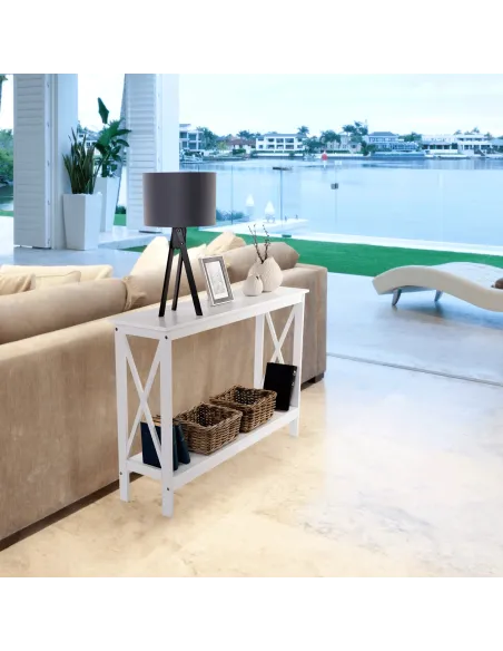 Consolă APOLOS living 120x30x80 cm MDF alb | MobilaOK