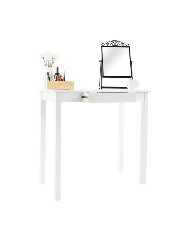 Consolă AMYNTAS pentru hol, dormitor, living, 80x40x75 cm, MDF alb | MobilaOK