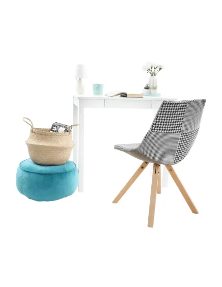 Consolă AMYNTAS pentru hol, dormitor, living, 80x40x75 cm, MDF alb | MobilaOK