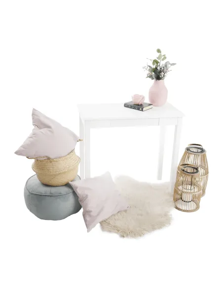 Consolă AMYNTAS pentru hol, dormitor, living, 80x40x75 cm, MDF alb | MobilaOK