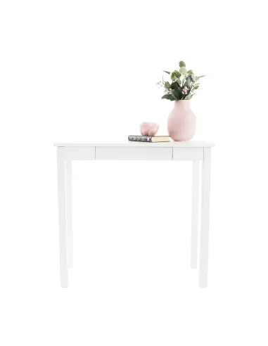 Consolă AMYNTAS pentru hol, dormitor, living, 80x40x75 cm, MDF alb | MobilaOK