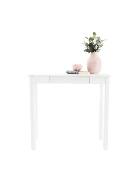 Consolă AMYNTAS pentru hol, dormitor, living, 80x40x75 cm, MDF alb | MobilaOK