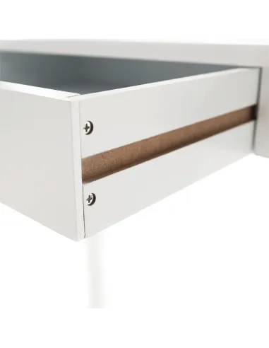 Consolă AMYNTAS pentru hol, dormitor, living, 80x40x75 cm, MDF alb | MobilaOK