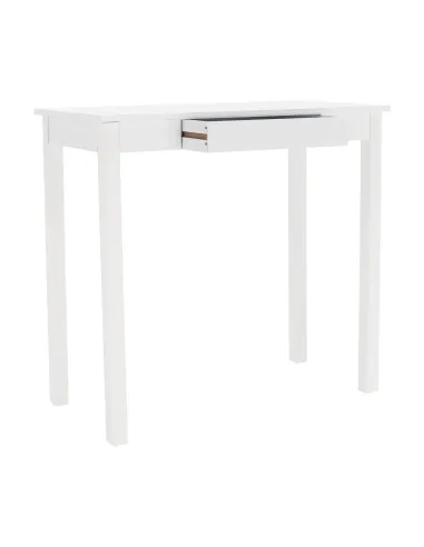 Consolă AMYNTAS pentru hol, dormitor, living, 80x40x75 cm, MDF alb | MobilaOK