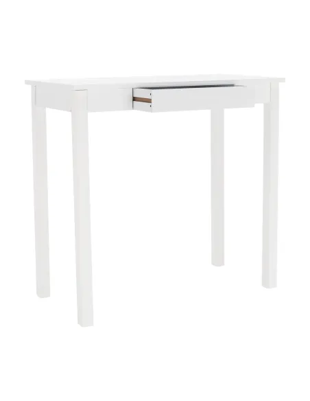 Consolă AMYNTAS pentru hol, dormitor, living, 80x40x75 cm, MDF alb | MobilaOK