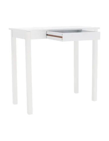 Consolă AMYNTAS pentru hol, dormitor, living, 80x40x75 cm, MDF alb | MobilaOK