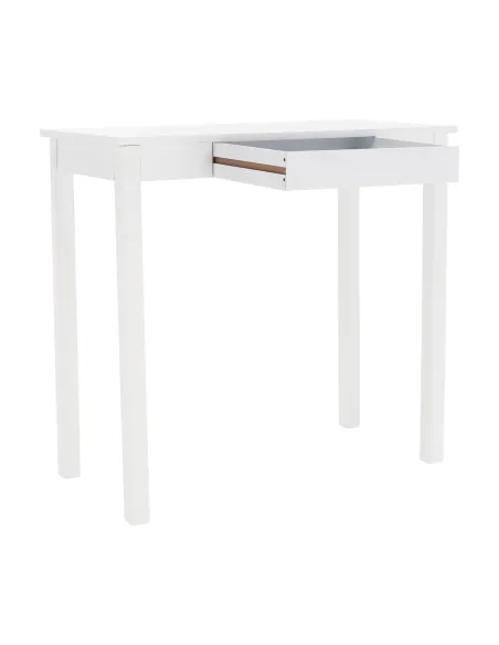 Consolă AMYNTAS pentru hol, dormitor, living, 80x40x75 cm, MDF alb | MobilaOK