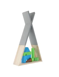 Raft, JOLI, dormitor copii, 33x10x56 cm, lemn masiv | MobilaOK