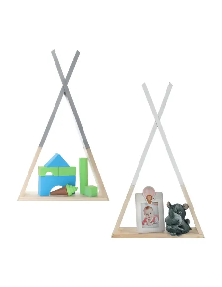 Raft, JOLI, dormitor copii, 33x10x56 cm, lemn masiv | MobilaOK