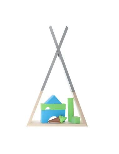 Raft, JOLI, dormitor copii, 33x10x56 cm, lemn masiv | MobilaOK
