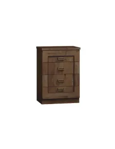 Comodă TEDY TYP T4 pentru dormitor/hol, 63x44x90 cm, din PAL melaminat, MDF înfoliat și mânere metalice | MobilaOK