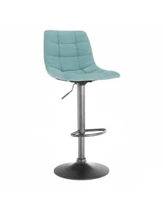 Scaun de bar LAHELA, bucătărie/bar, 44x50x91-112 cm, metal și țesătură | MobilaOK