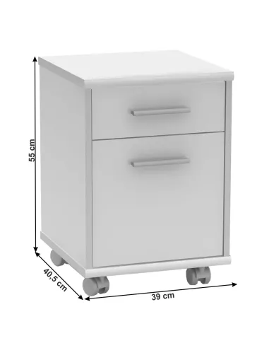 Set de birou JOHAN 2 NEW, birou, 150x67,5 cm, PAL melaminat | MobilaOK