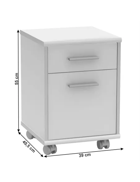 Set de birou JOHAN 2 NEW, birou, 150x67,5 cm, PAL melaminat | MobilaOK