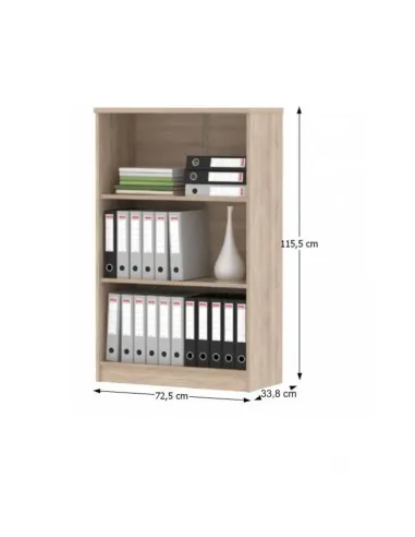 Ansamblu de birou JOHAN 2 NEW, home office, 150x67.5x73.5 cm, PAL melaminat stejar sonoma/alb | MobilaOK