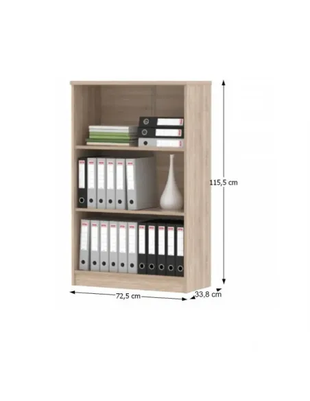 Ansamblu de birou JOHAN 2 NEW, home office, 150x67.5x73.5 cm, PAL melaminat stejar sonoma/alb | MobilaOK
