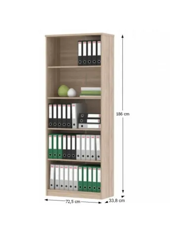 Ansamblu de birou JOHAN 2 NEW, home office, 150x67.5x73.5 cm, PAL melaminat stejar sonoma/alb | MobilaOK
