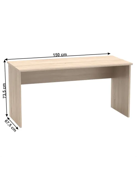 Masă de birou JOHAN 2 NEW 01, birou, 150x67.5x73.5 cm, PAL melaminat | MobilaOK