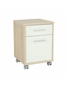 Dulăpior birou JOHAN 2, 39x40.5x55 cm, PAL melaminat stejar/alb | MobilaOK