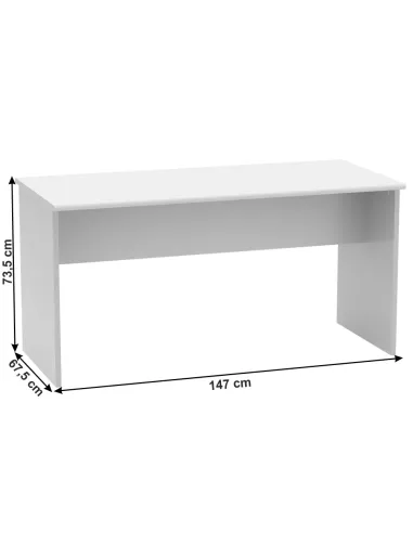 Masă de birou JOHAN 2 NEW 08, bilaterală, 147.8x67.5x73.5 cm, PAL melaminat | MobilaOK