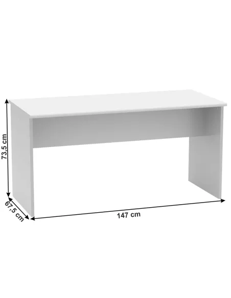 Masă de birou JOHAN 2 NEW 08, bilaterală, 147.8x67.5x73.5 cm, PAL melaminat | MobilaOK