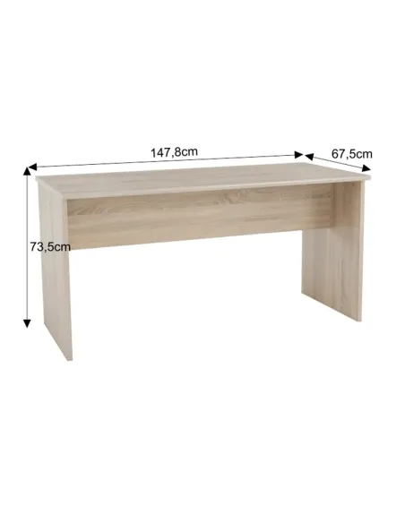 Masă de birou JOHAN 2 NEW 08, birou, 147.8x67.5x73.5 cm, PAL melaminat | MobilaOK