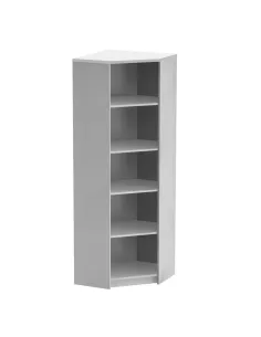 Etajeră de colț JOHAN 2 NEW 09 pentru birou, 62.7x62.7x186 cm, PAL melaminat | MobilaOK