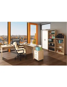 Dulap de colţ, JOHAN 2 NEW 09, birou, 62.7x62.7x186 cm, PAL melaminat | MobilaOK 2