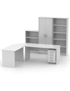 Etajeră JOHAN 2 NEW 10 pentru birou, 72.5x33.8x186 cm, PAL melaminat | MobilaOK 2