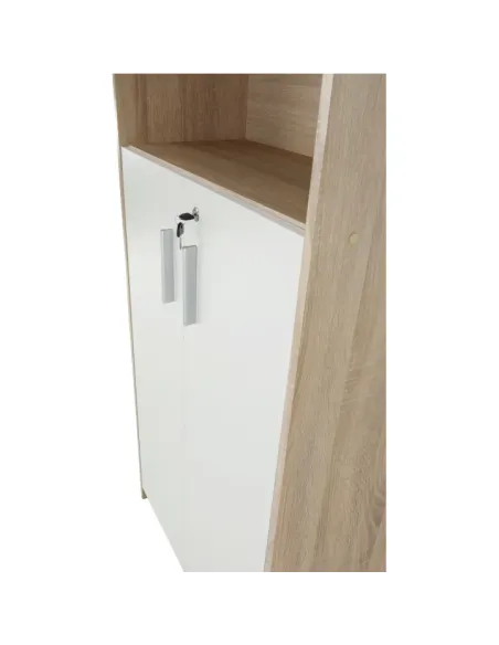 Dulap de birou, JOHAN 2 NEW 10, birou, 72.5x33.8x186 cm, PAL melaminat | MobilaOK