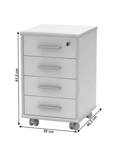 Dulapior birou, JOHAN 2 NEW 12, 39x40.5x61.5 cm, PAL melaminat | MobilaOK