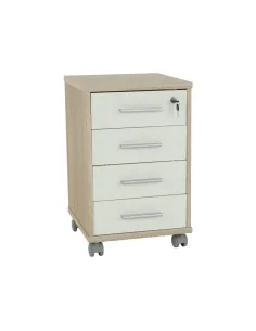 Dulăpior de birou JOHAN 2 NEW 12, 39x40.5x61.5 cm, PAL melaminat stejar sonoma/alb | MobilaOK