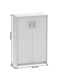 Dulap de birou, JOHAN 2 NEW 13, birou, 72.5x33.8x115.8 cm, PAL melaminat | MobilaOK 2