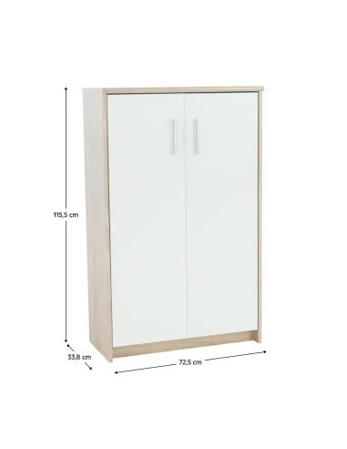 Dulăpior de birou JOHAN 2 NEW 13, 72.5x33.8x115.5 cm, PAL melaminat | MobilaOK