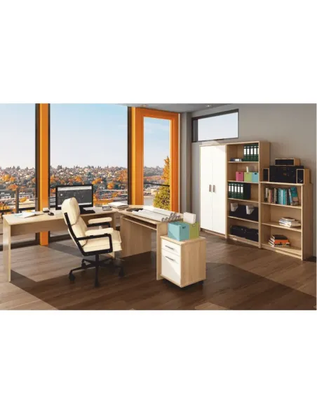 Dulăpior de birou JOHAN 2 NEW 13, 72.5x33.8x115.5 cm, PAL melaminat | MobilaOK