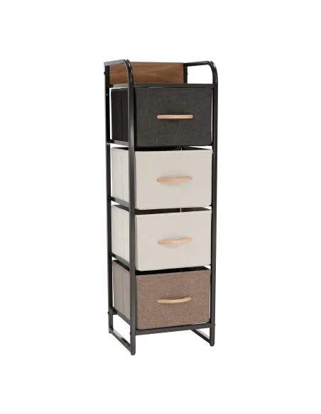 Comodă HAZEL TYP 1 dormitor/hol, 31x99x29 cm, MDF, metal, textil | MobilaOK