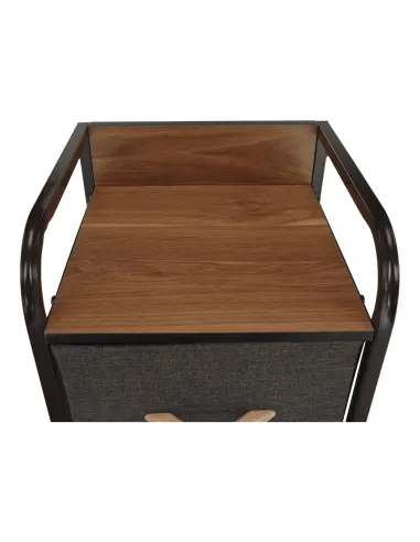 Comodă HAZEL TYP 1 dormitor/hol, 31x99x29 cm, MDF, metal, textil | MobilaOK