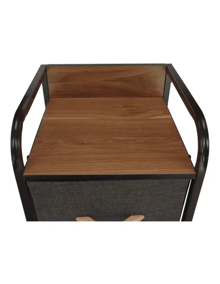 Comodă HAZEL TYP 1 dormitor/hol, 31x99x29 cm, MDF, metal, textil | MobilaOK