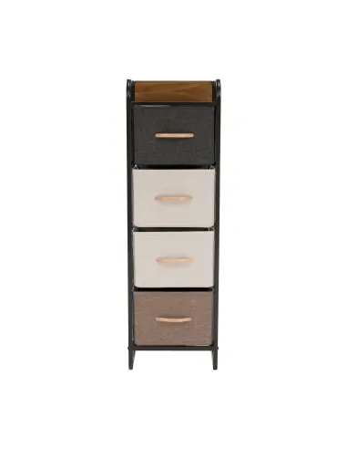 Comodă HAZEL TYP 1 dormitor/hol, 31x99x29 cm, MDF, metal, textil | MobilaOK
