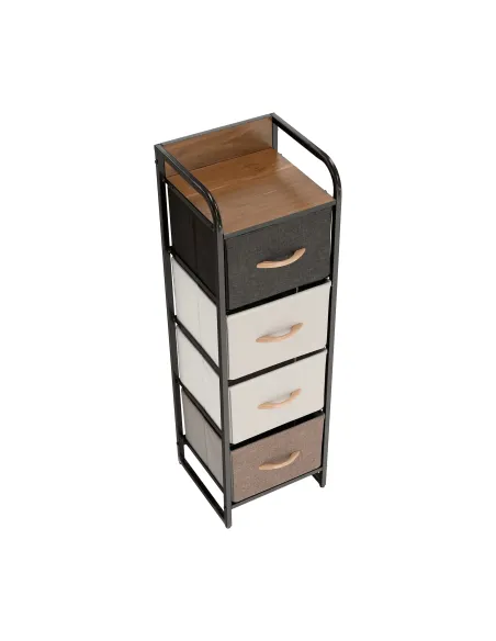 Comodă HAZEL TYP 1 dormitor/hol, 31x99x29 cm, MDF, metal, textil | MobilaOK